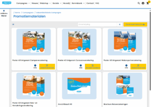 webshop marketingportal voor intermediairs