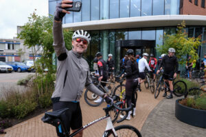 chris maakt een selfie